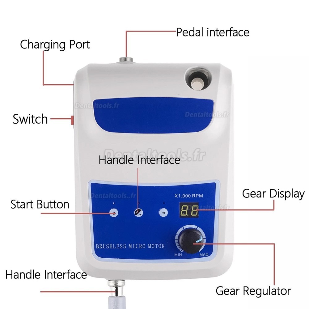 YD-BM001 micromoteur dentaire sans balais 50000 tr min pi&egrave;ce &agrave; main de polissage